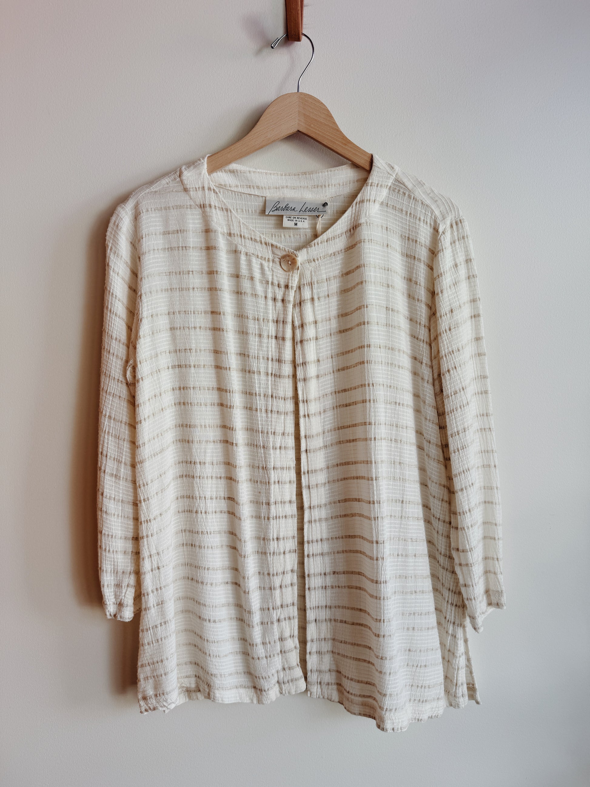 Textured Cream Cardi