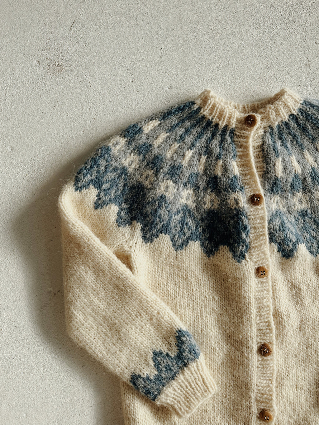 Handknit Fairisle Cardigan
