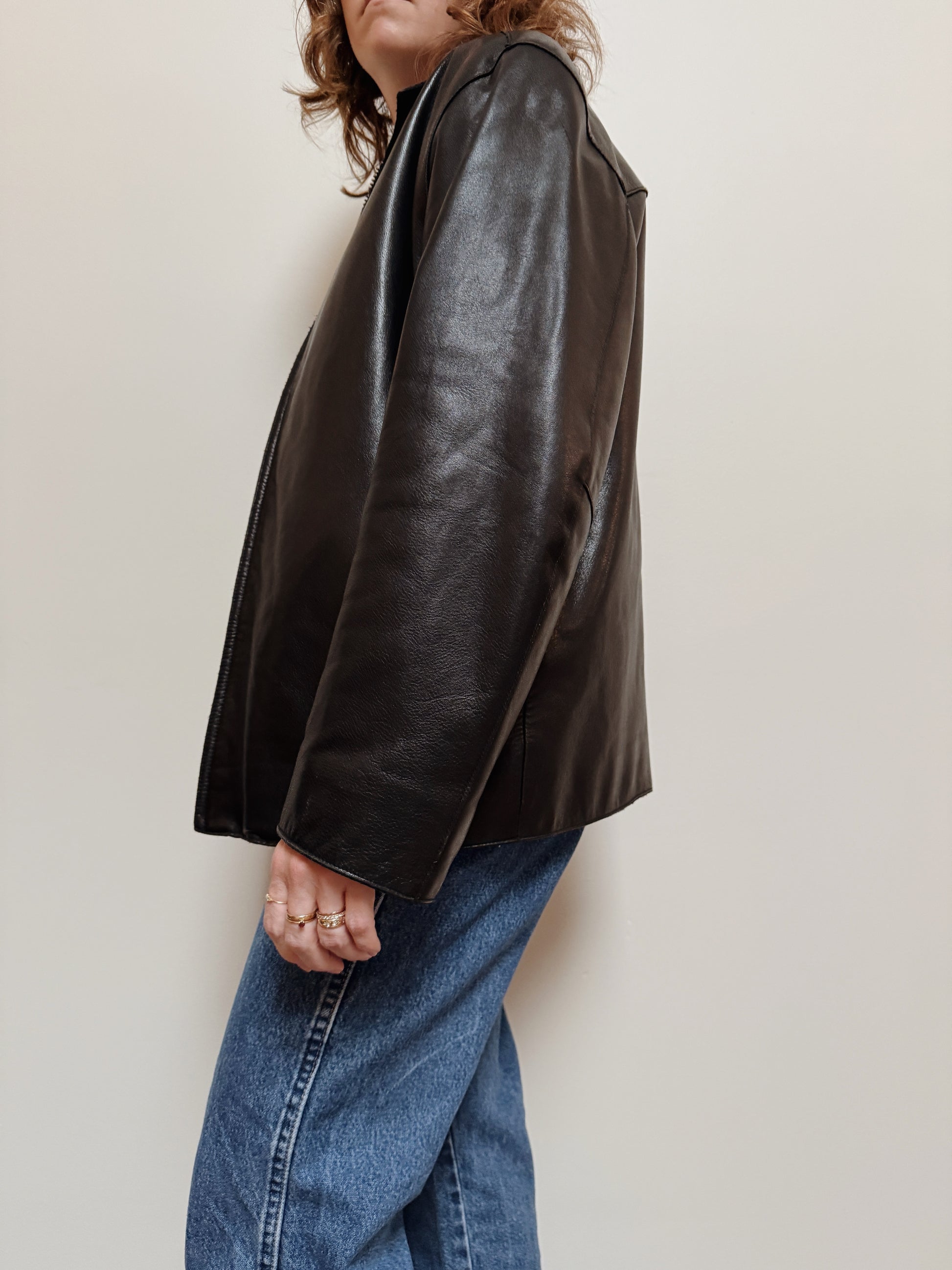 Leather Zip Jacket