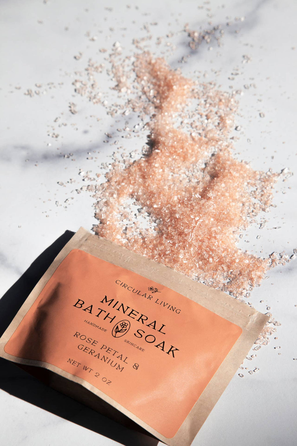 Mineral Bath Soak Sachet - Rose Petal & Geranium