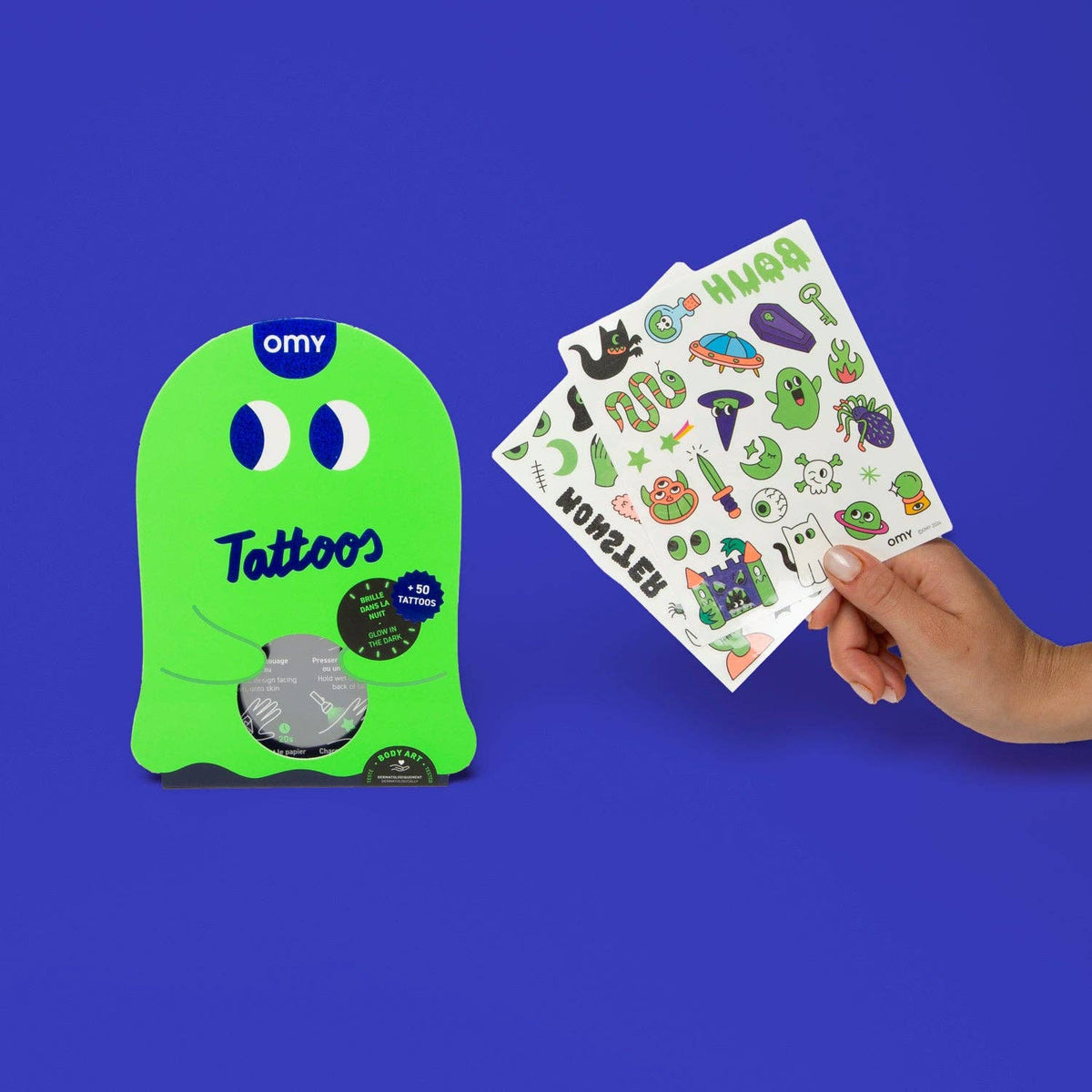 TEMPORARY TATOOS - GLOW IN THE DARK