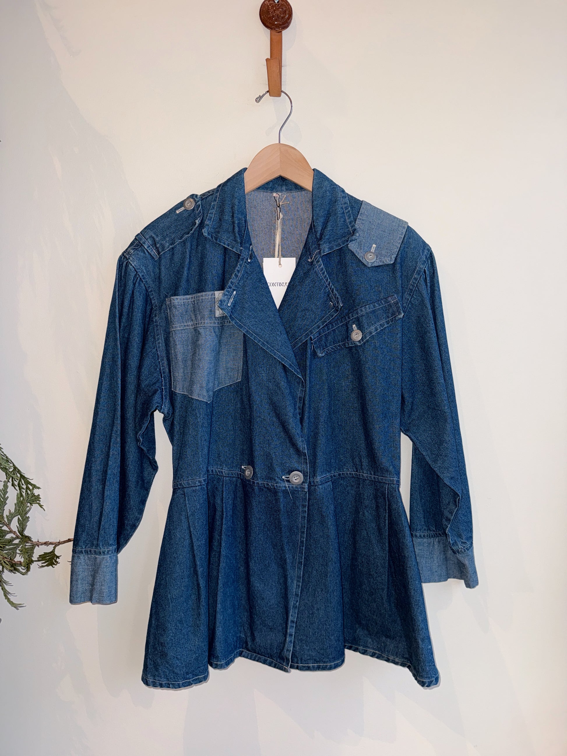 Hosh Kosh Denim Peplum Jacket