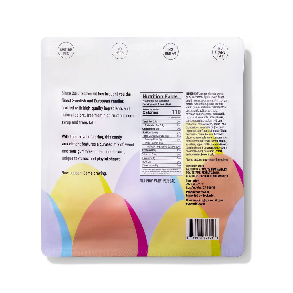 Easter Gummy Mix Swedish Candy Bag (Sweet & Sour)
