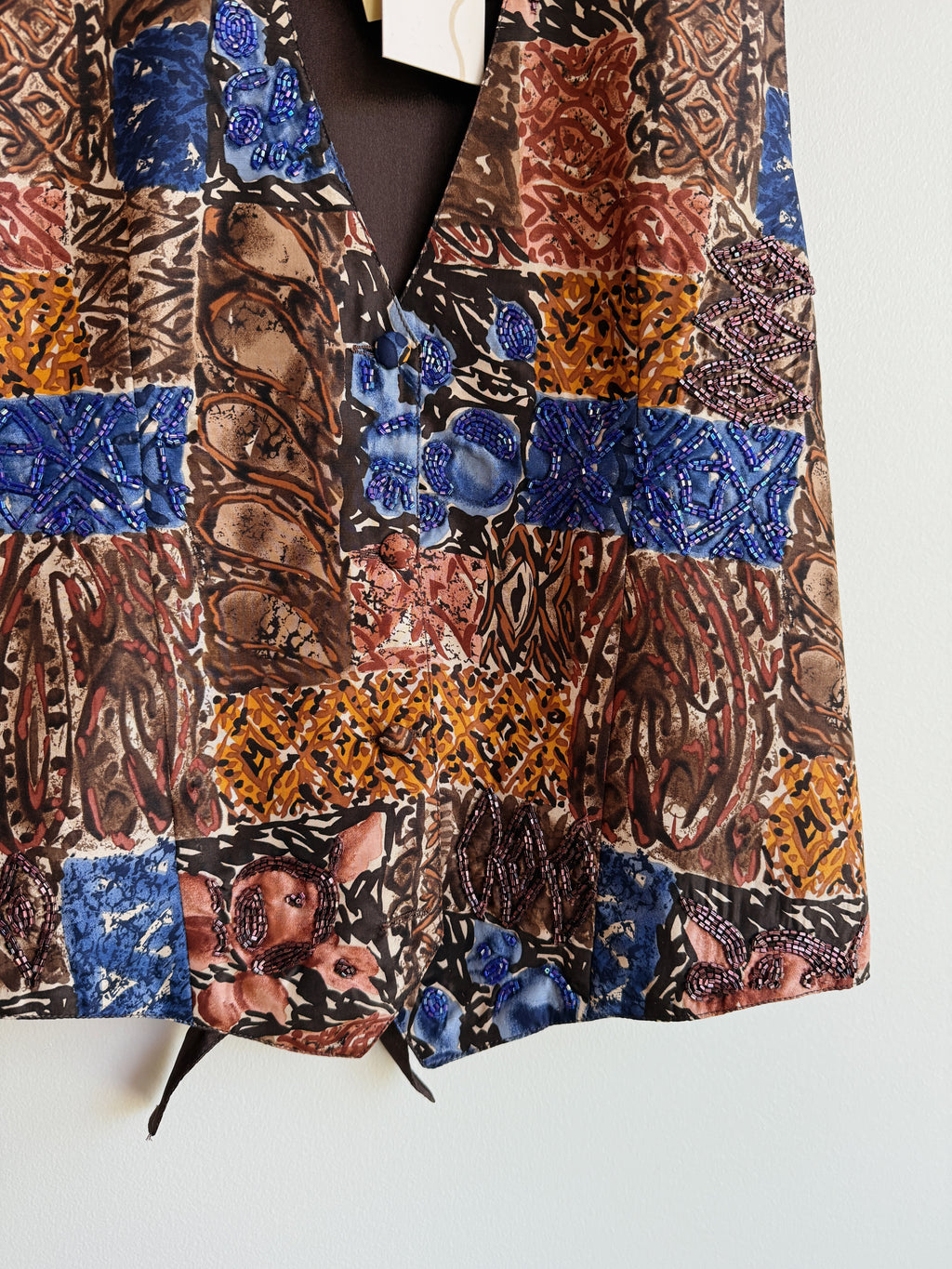 Silk Beaded Vest