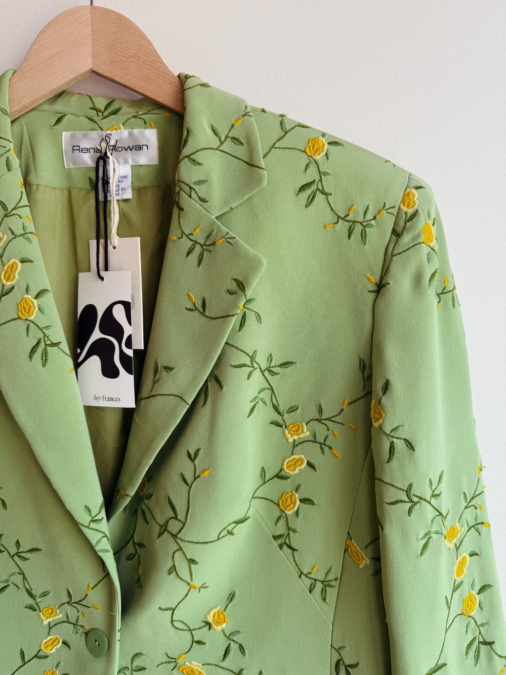 Spring Flower Silk Blazer