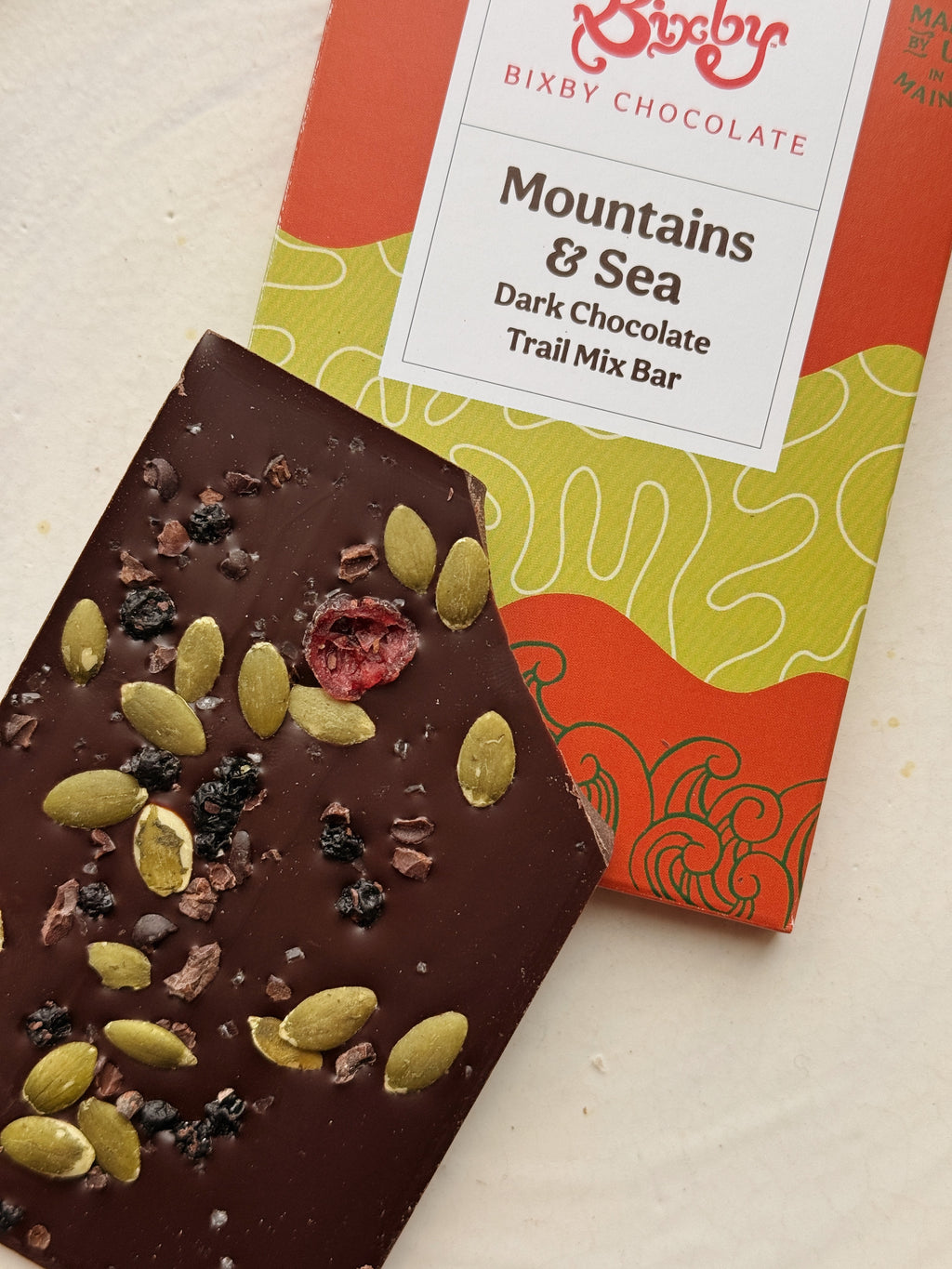Mountains + Sea Trail Mix 70% Dark Chocolate Bar