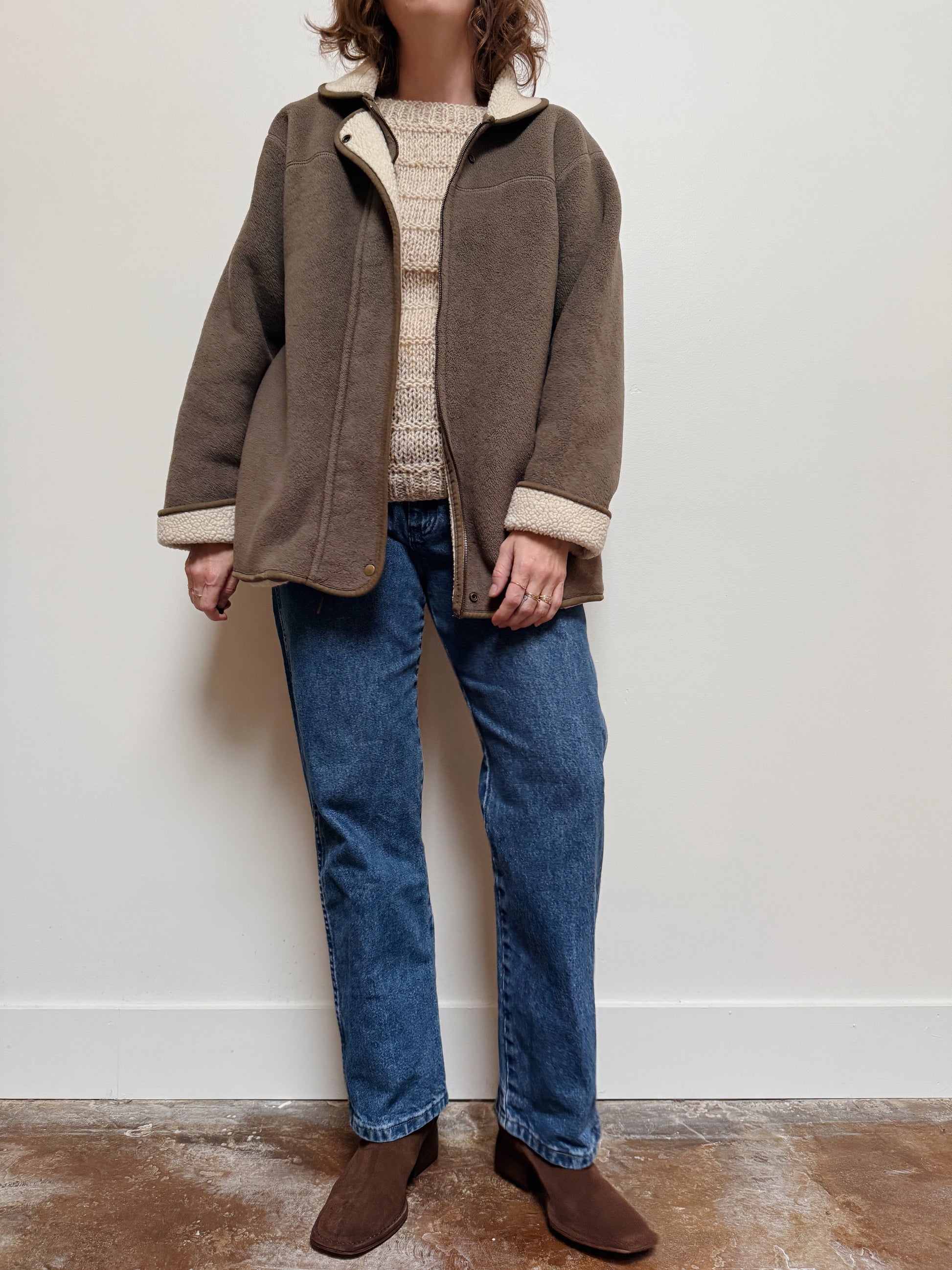 Green Fleece Zip