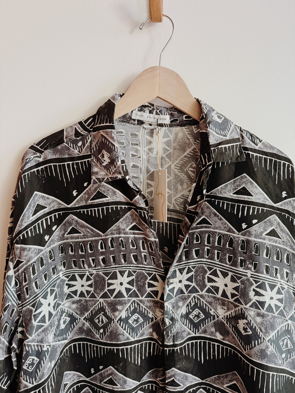 Abstract Silk Long Sleeve