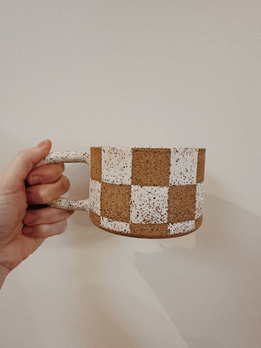 Ceramic Check Mug