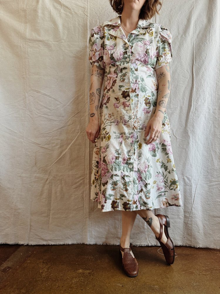 Cotton Floral Midi