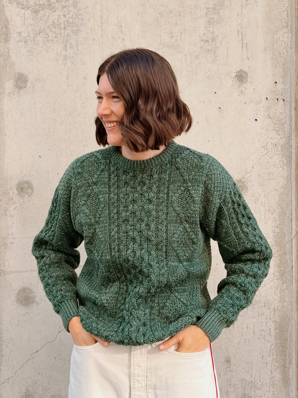 Green Wool Pullover