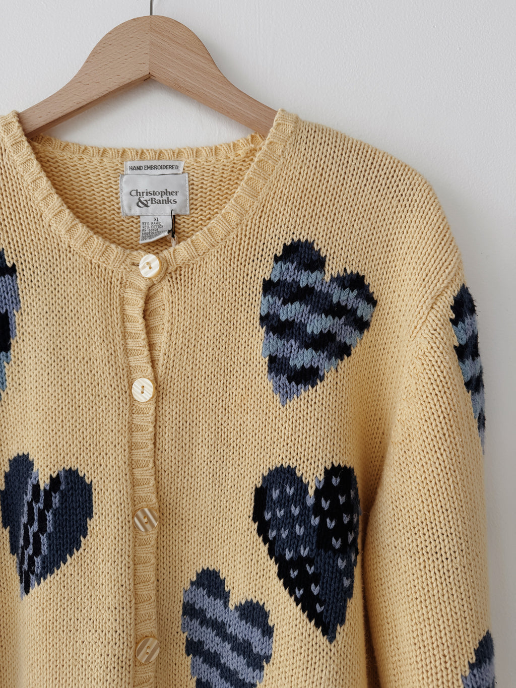 Denim Blues Heart Cardigan