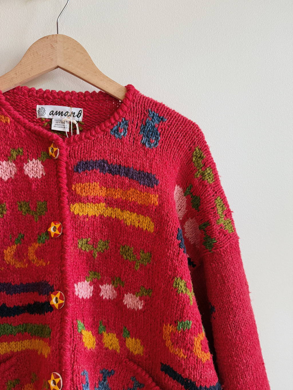 Fishes & Fruits Wool Cardigan