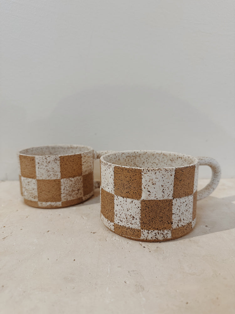 Ceramic Check Mug