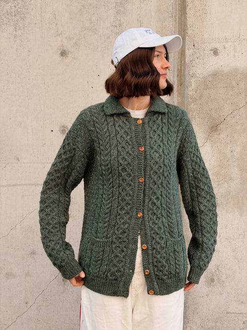 Wool Fisherman Cardi