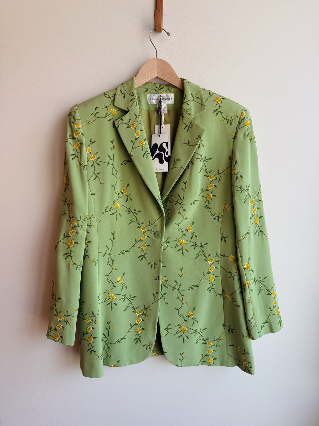 Spring Flower Silk Blazer