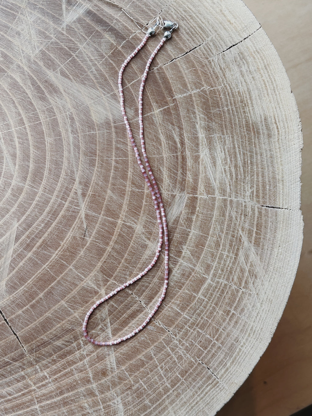 Pink Glass Bead Necklaces