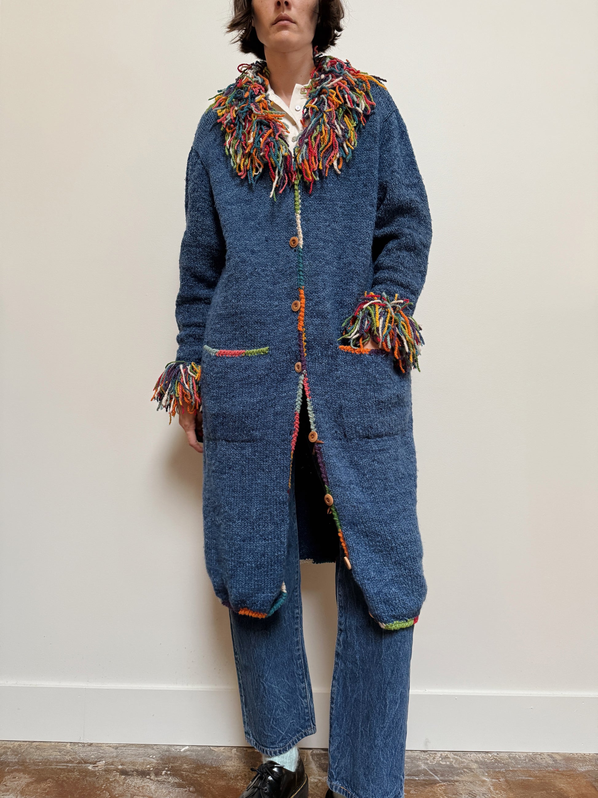 Confetti Wool Maxi Cardi