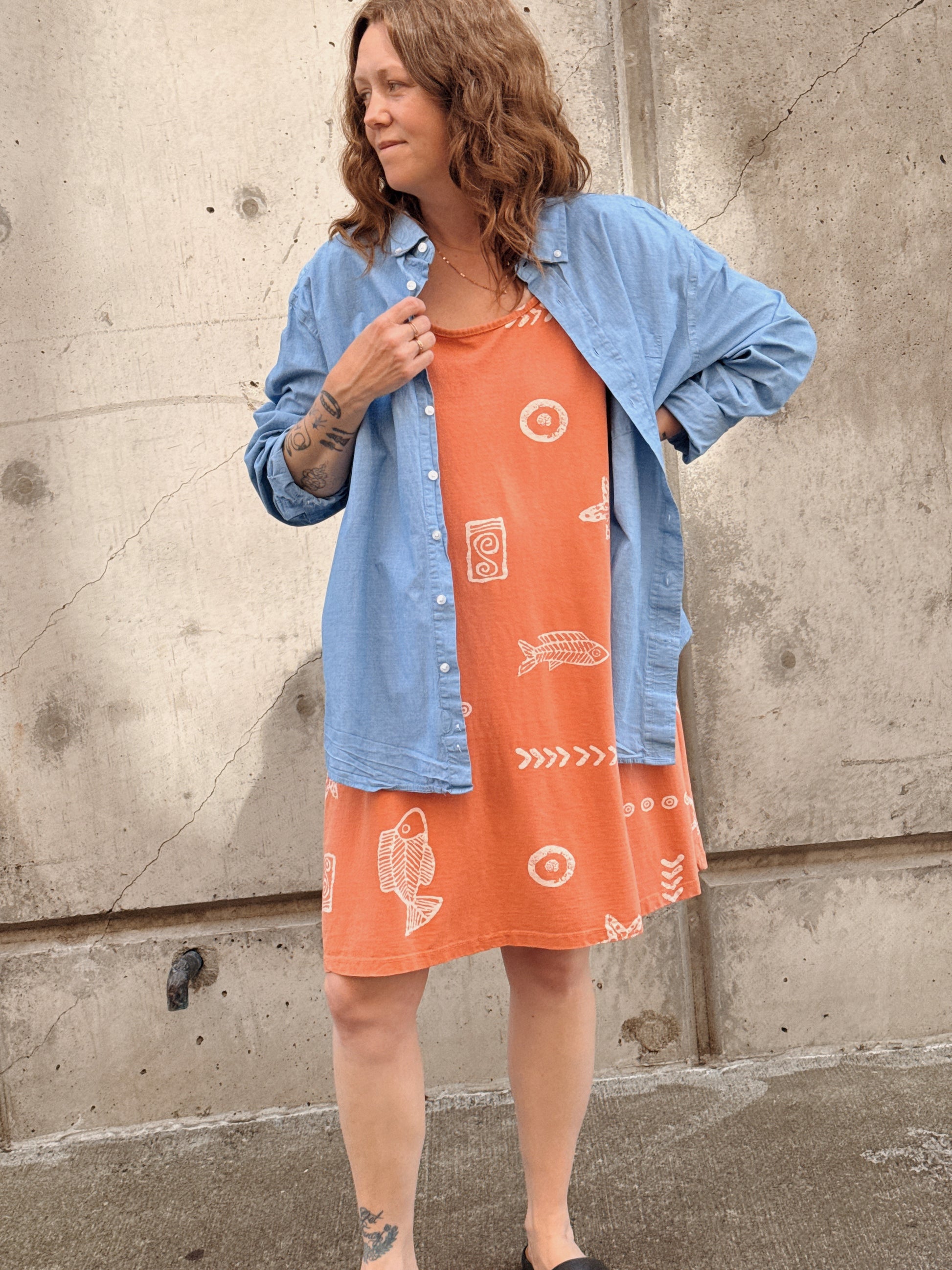 Peach Fish Tank Dress
