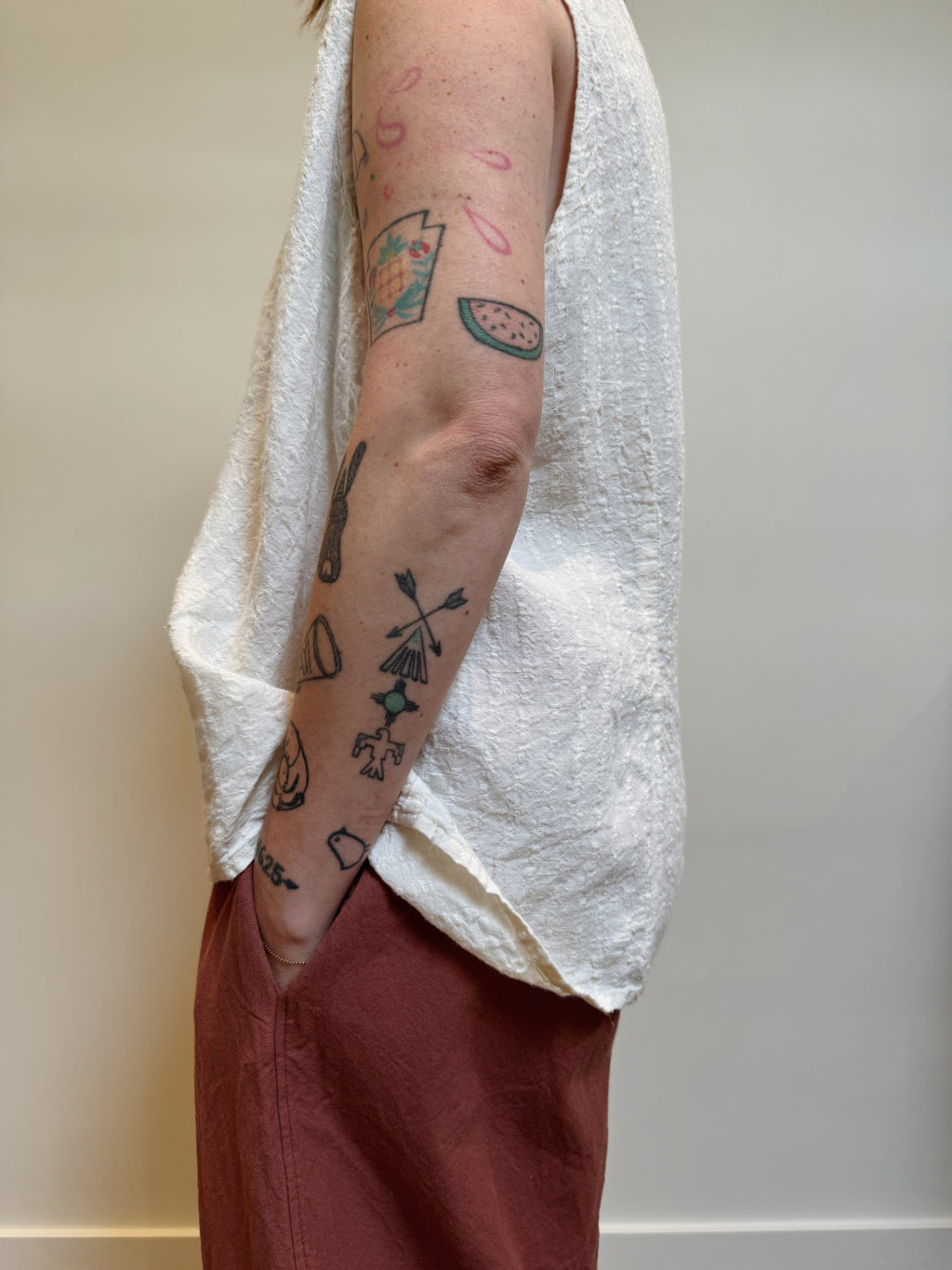 Flax Textured Linen Tank