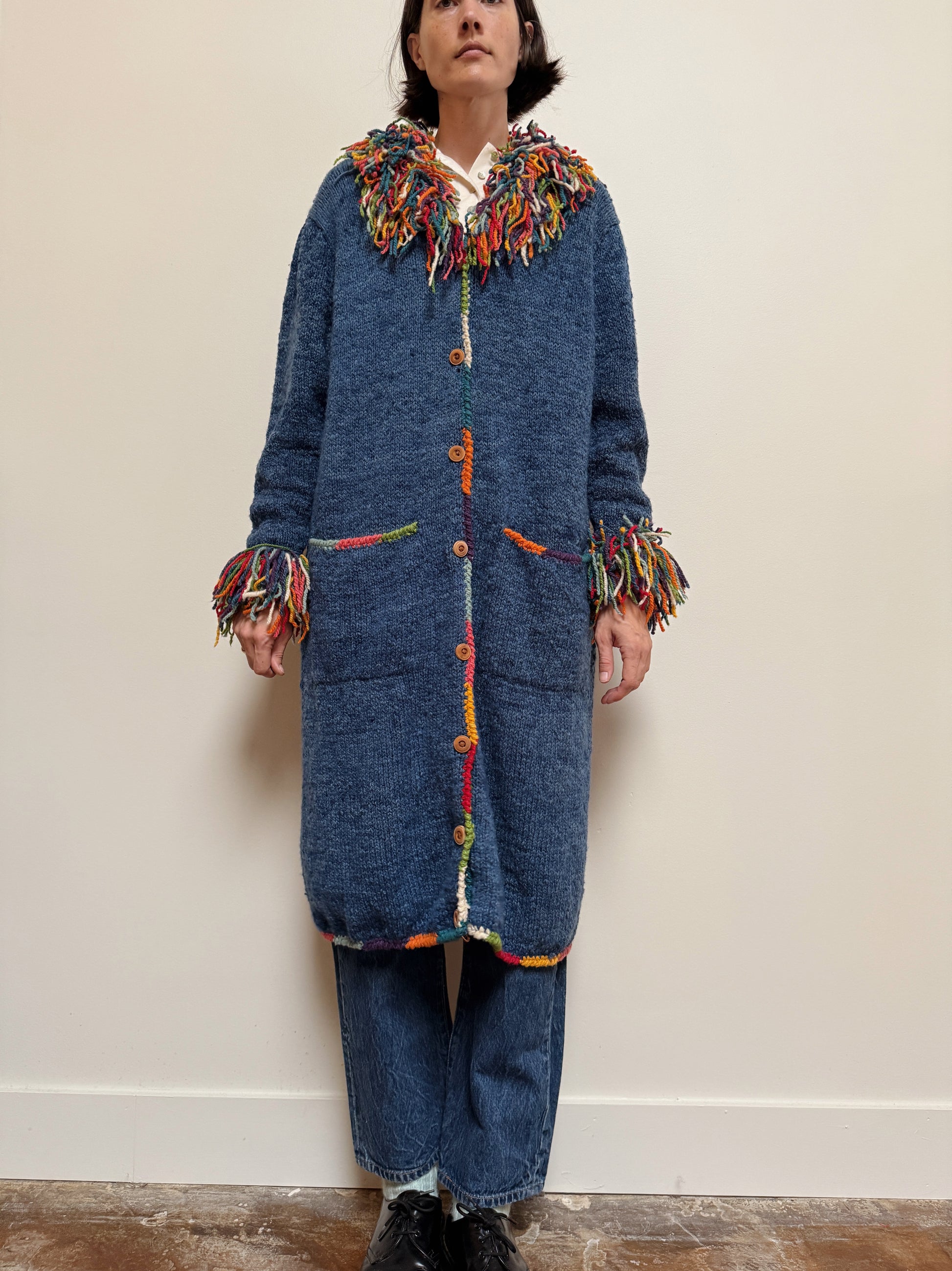 Confetti Wool Maxi Cardi