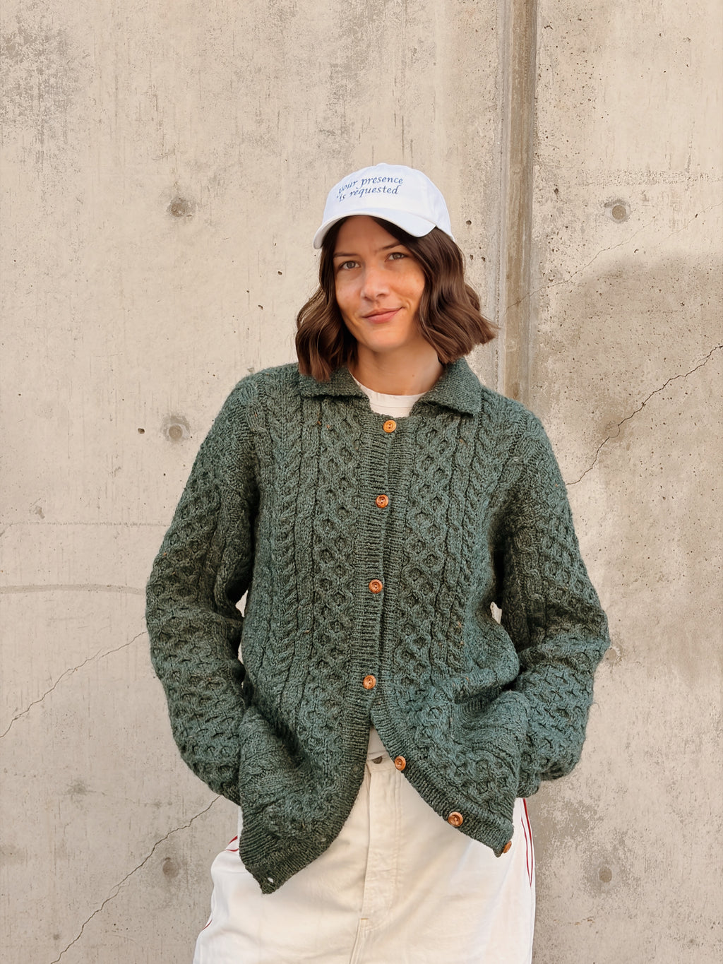 Wool Fisherman Cardi