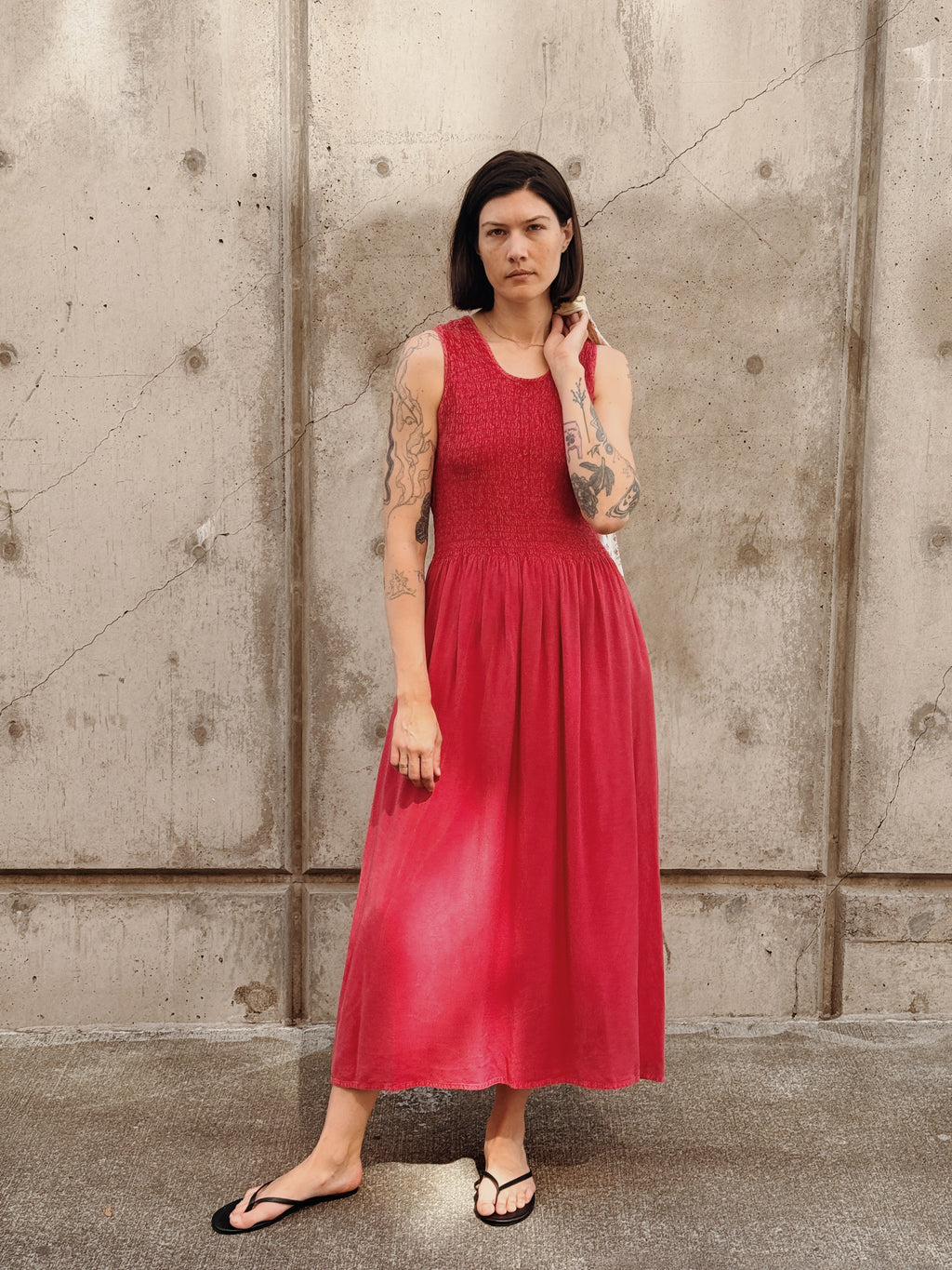 Shirred Top Maxi