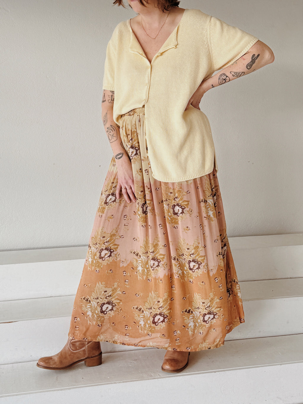 Floral Maxi Skirt