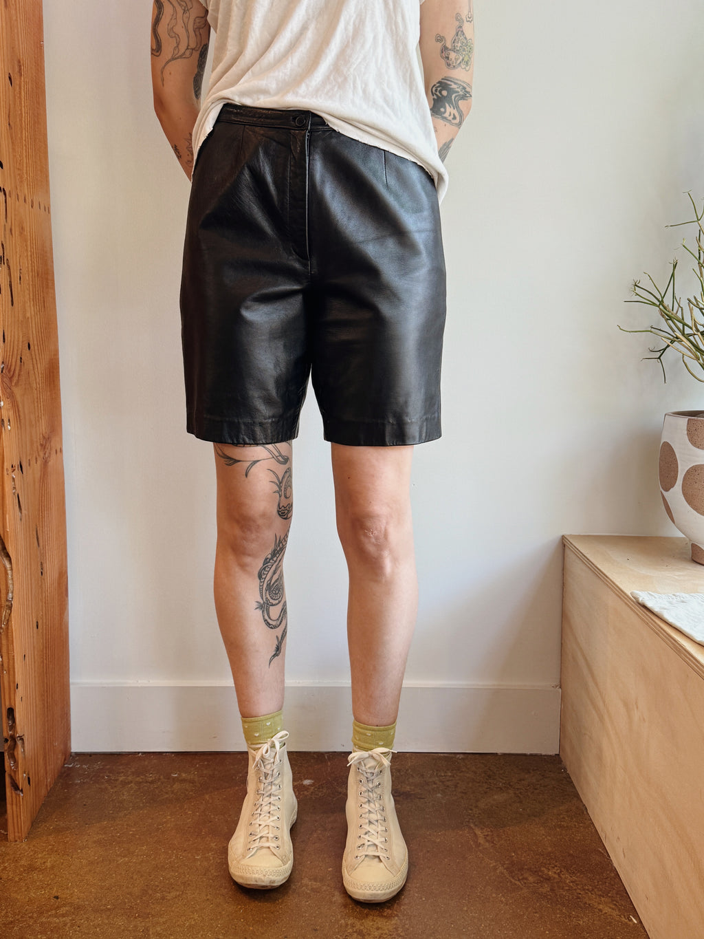 Leather Shorts