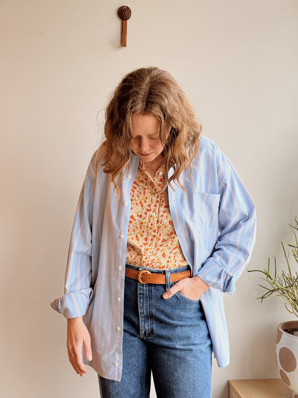 Lands End Stripe Buttondown