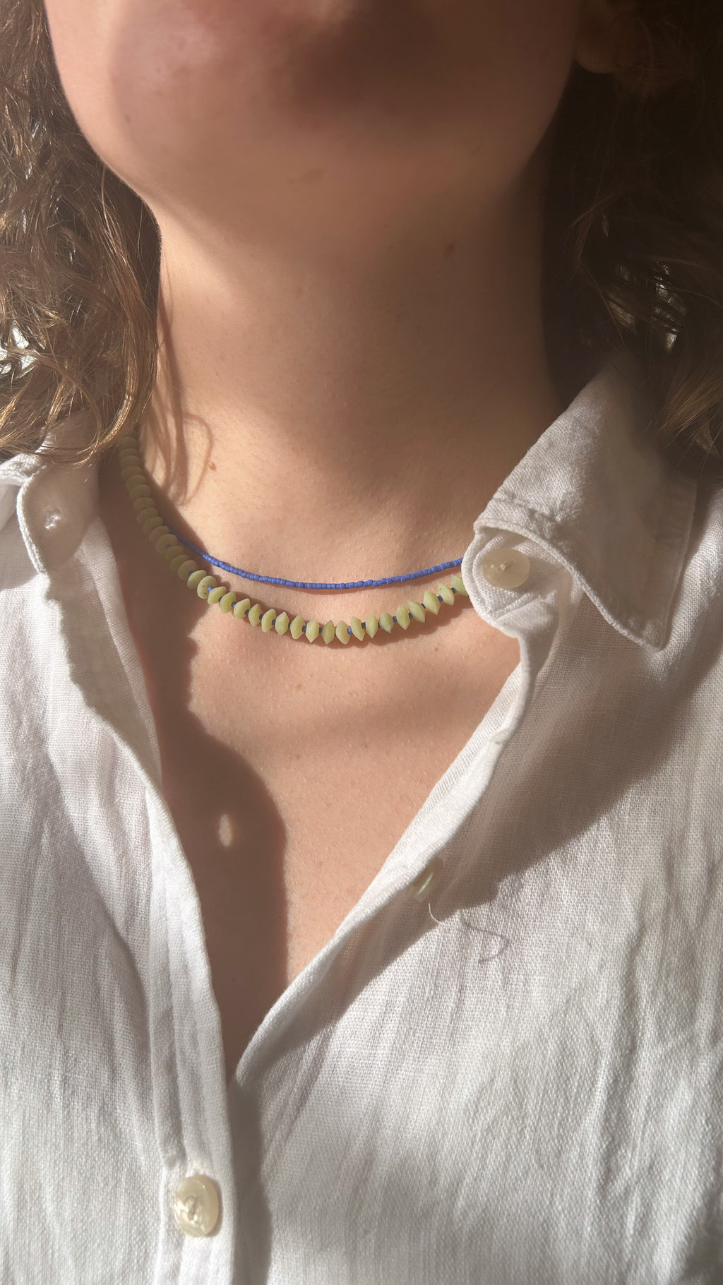 Jade + Blue Necklace