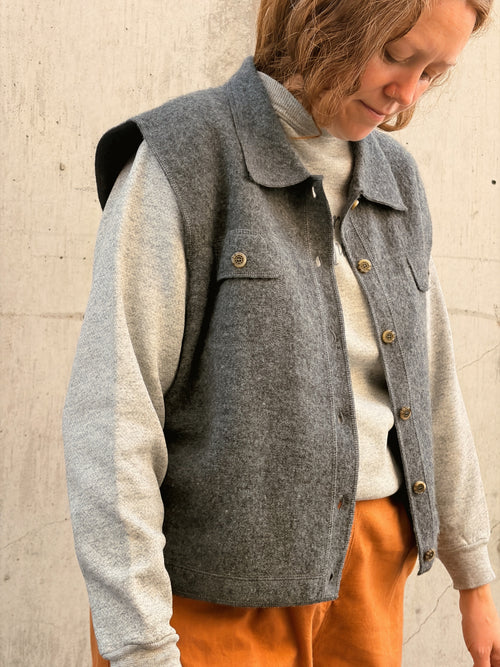 Boiled Wool Vest