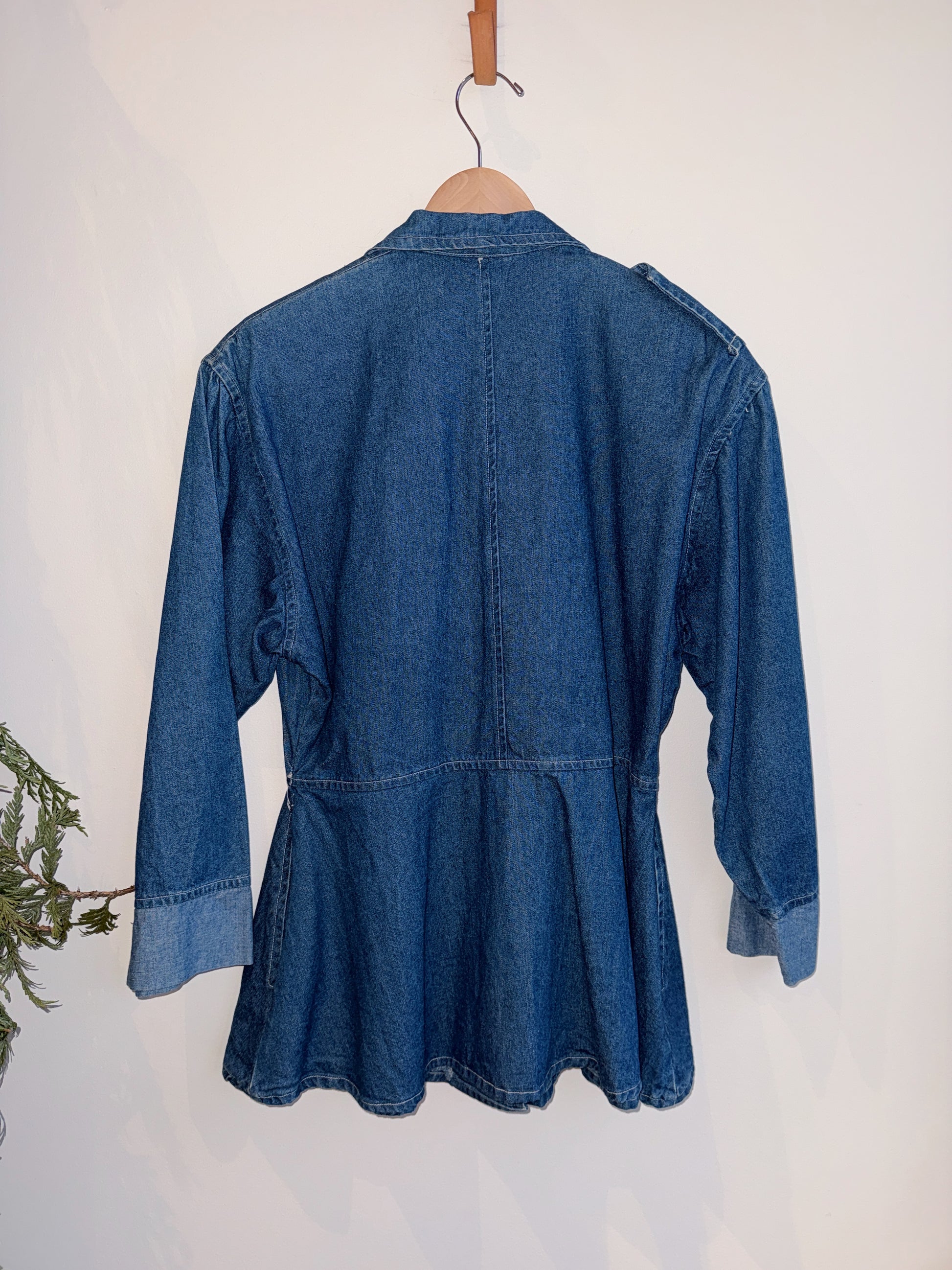 Hosh Kosh Denim Peplum Jacket
