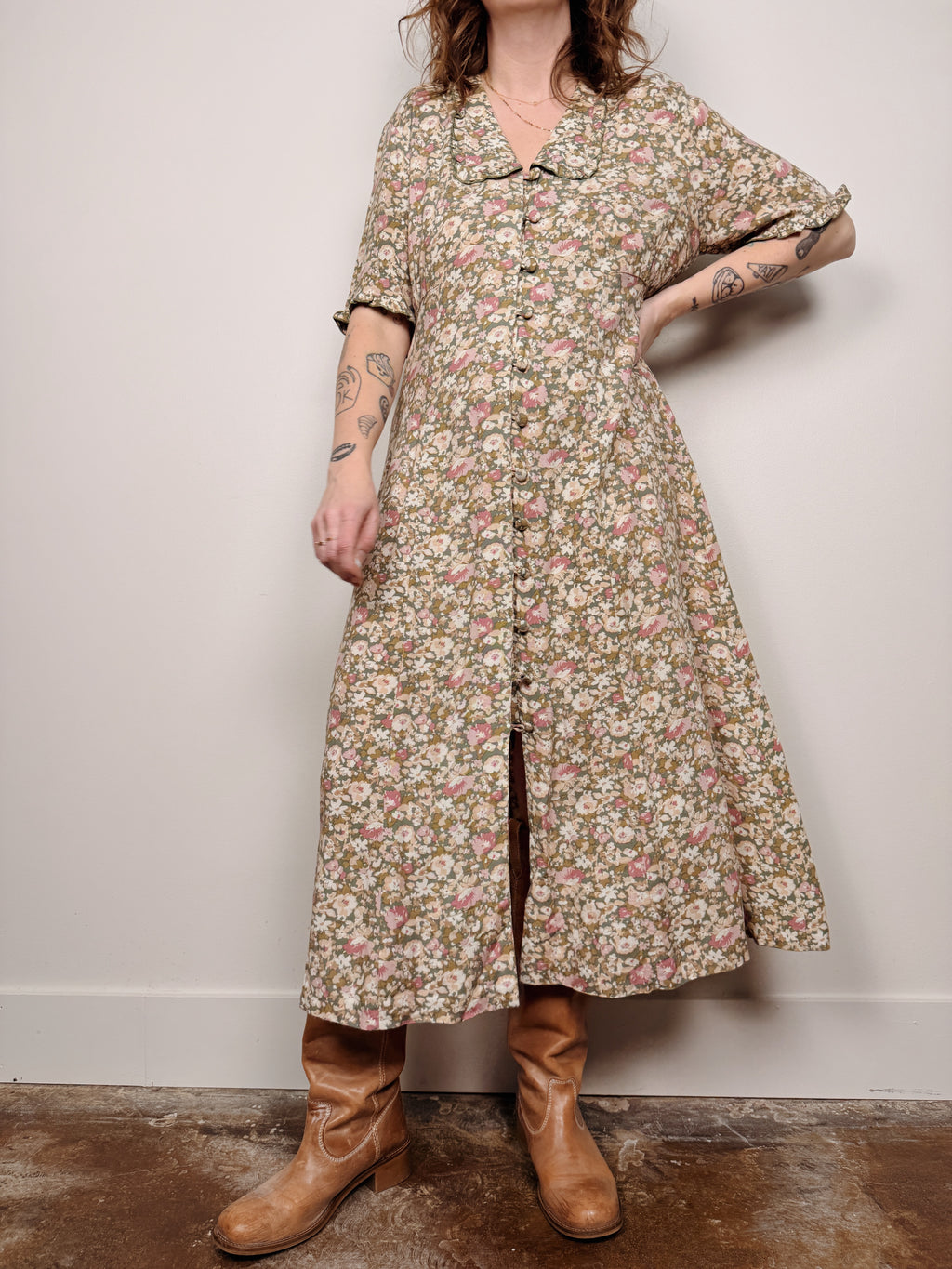 Sunshine Starshine Floral Ruffle Dress