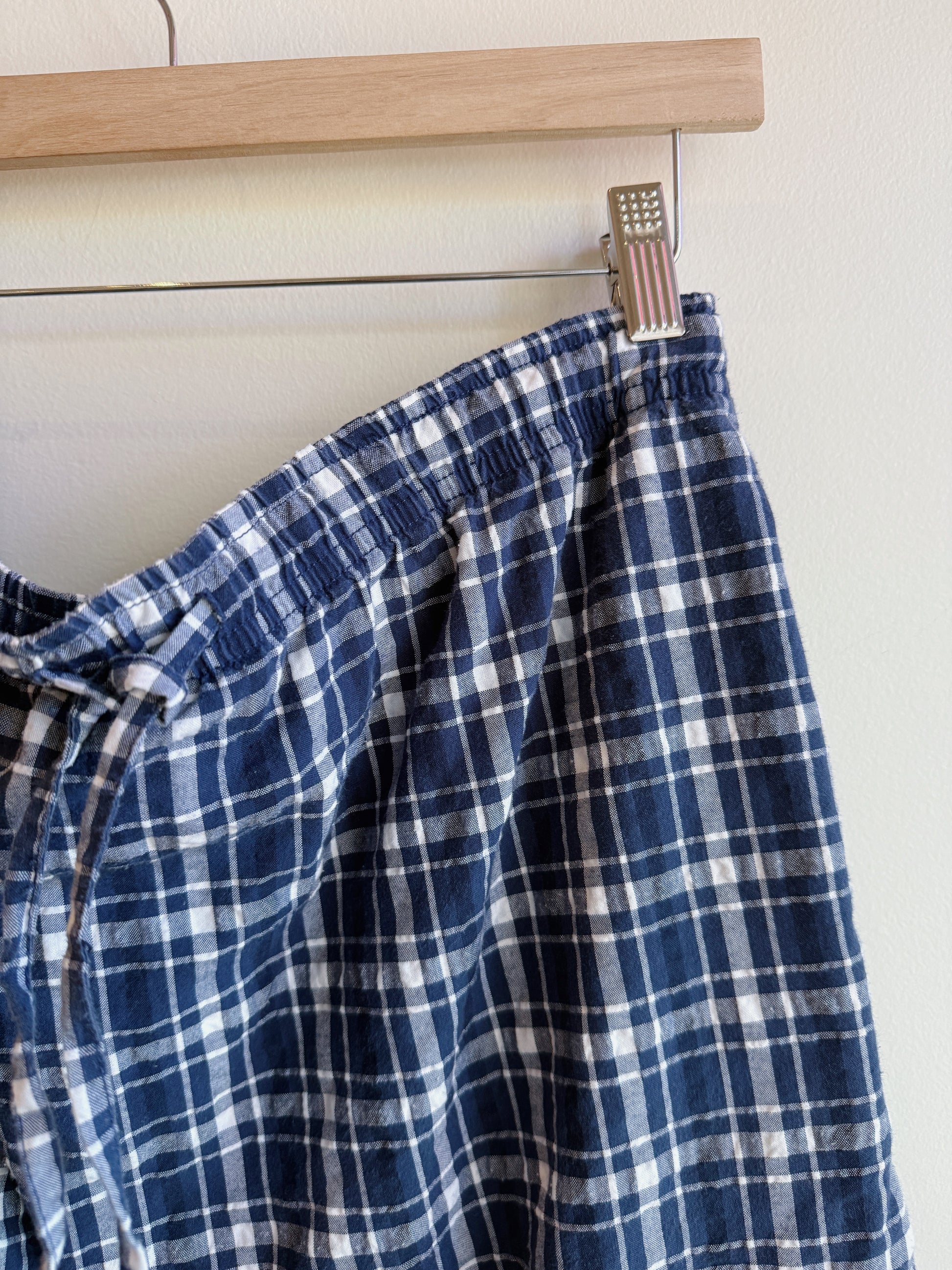 Eddie Bauer Blue Plaid Skirt