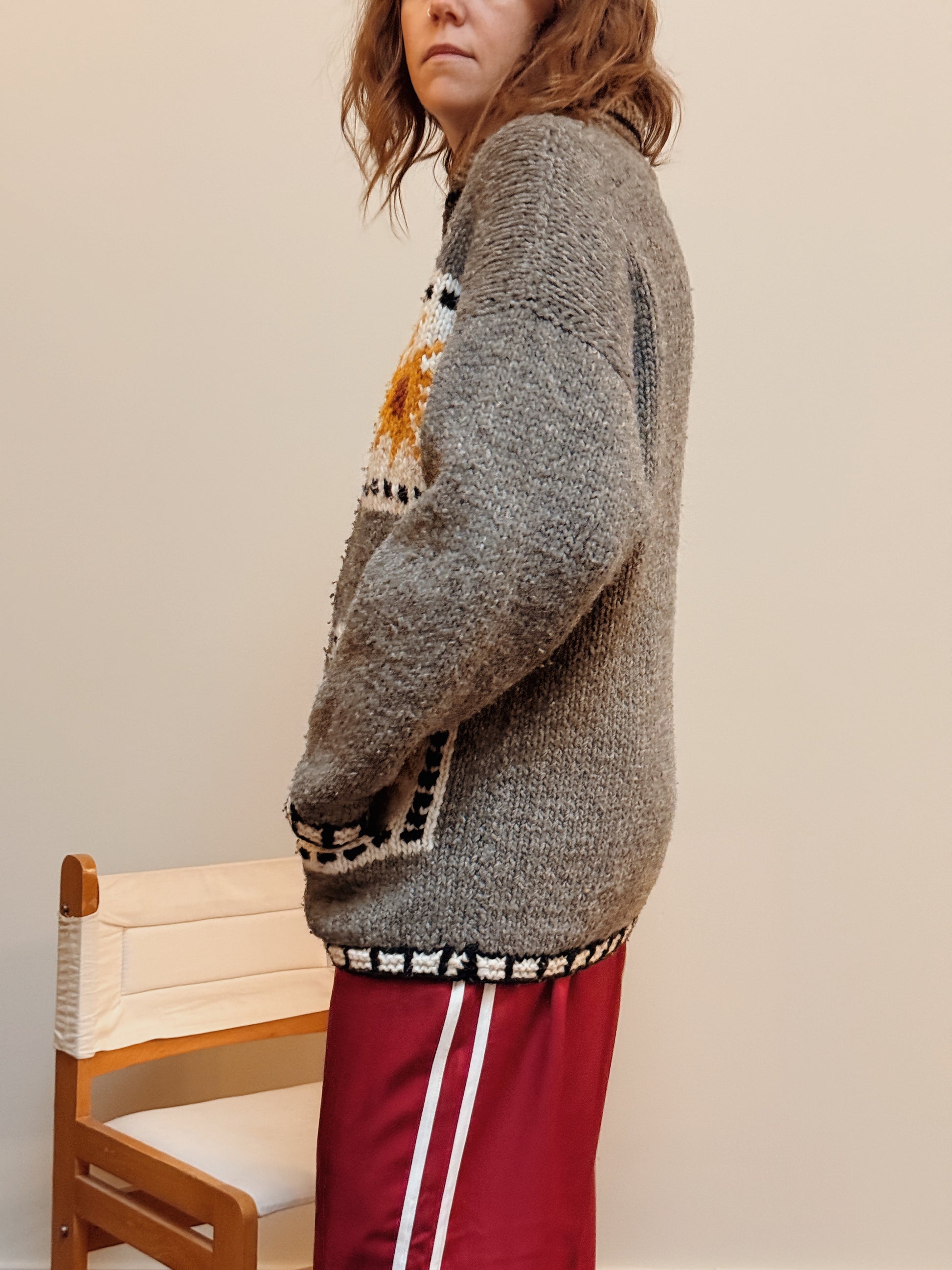 Sunflower Wool Zip Cardigan