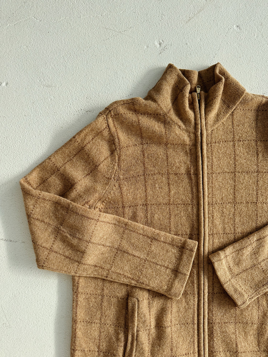 Lambswool Zip-Up Sweater