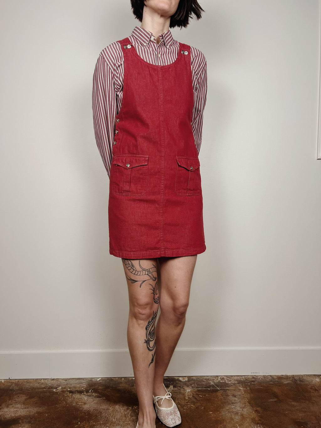 Red Denim Jumper