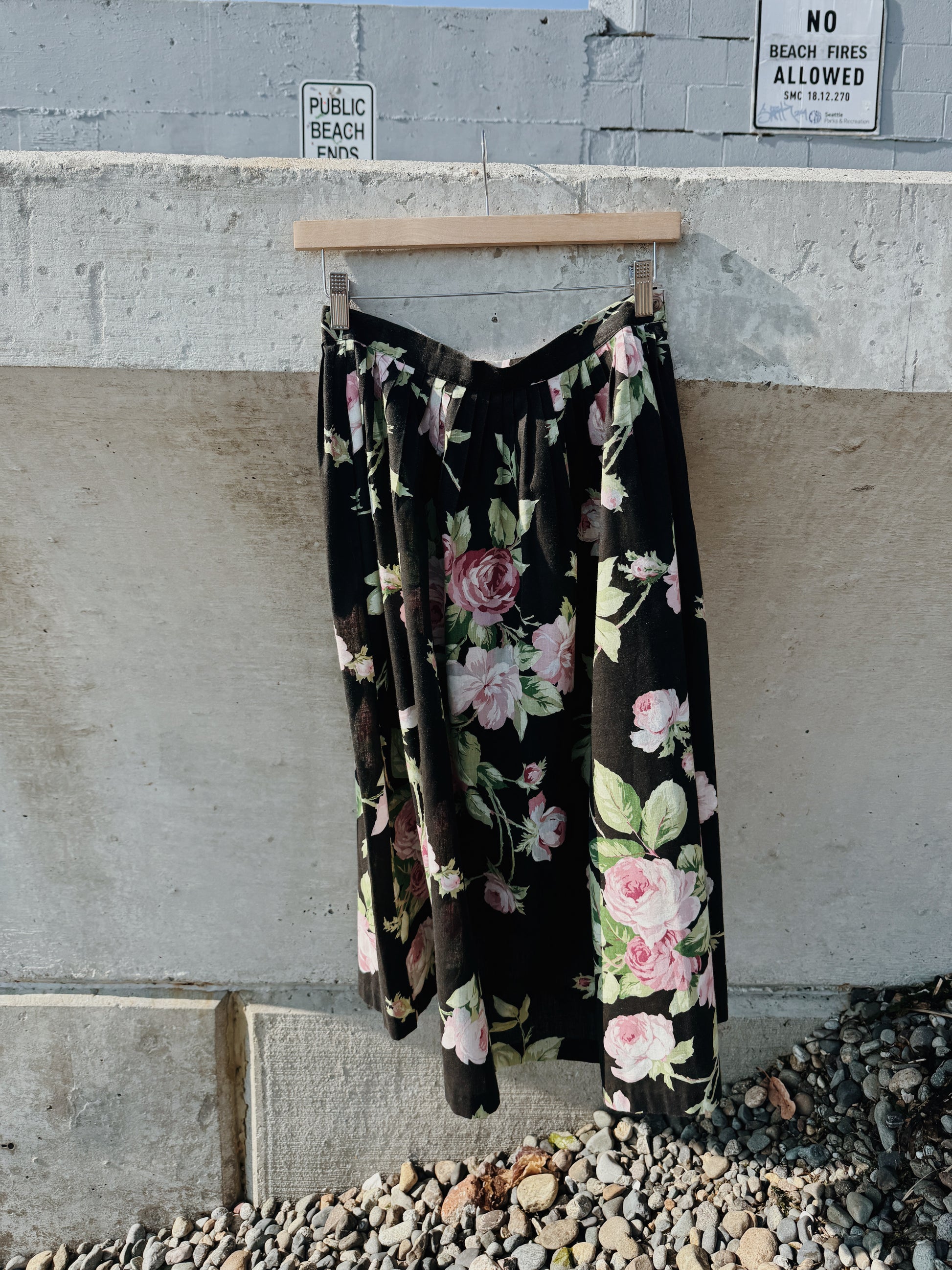 Floral Pleat Skirt