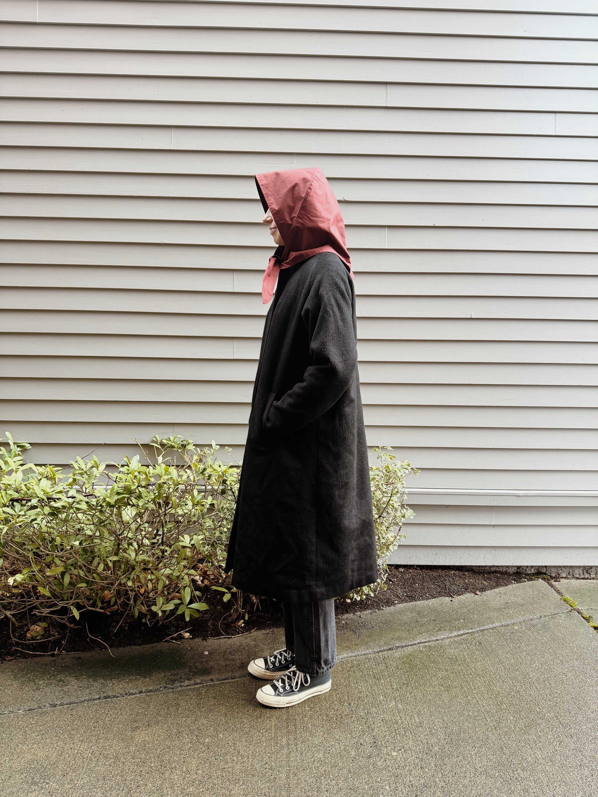 Cashmere Collarless Coat