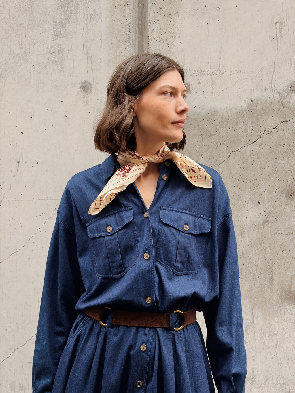 Denim Shirt Dress
