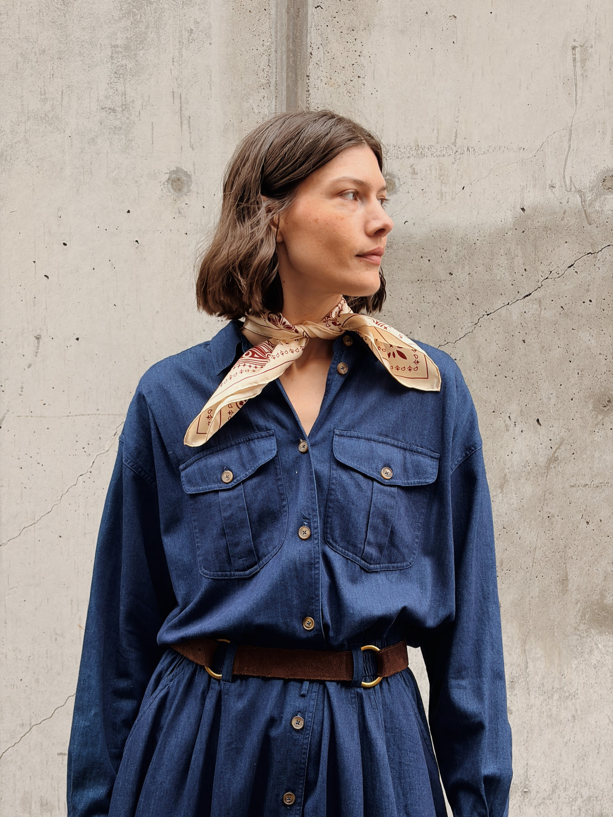Denim Shirt Dress