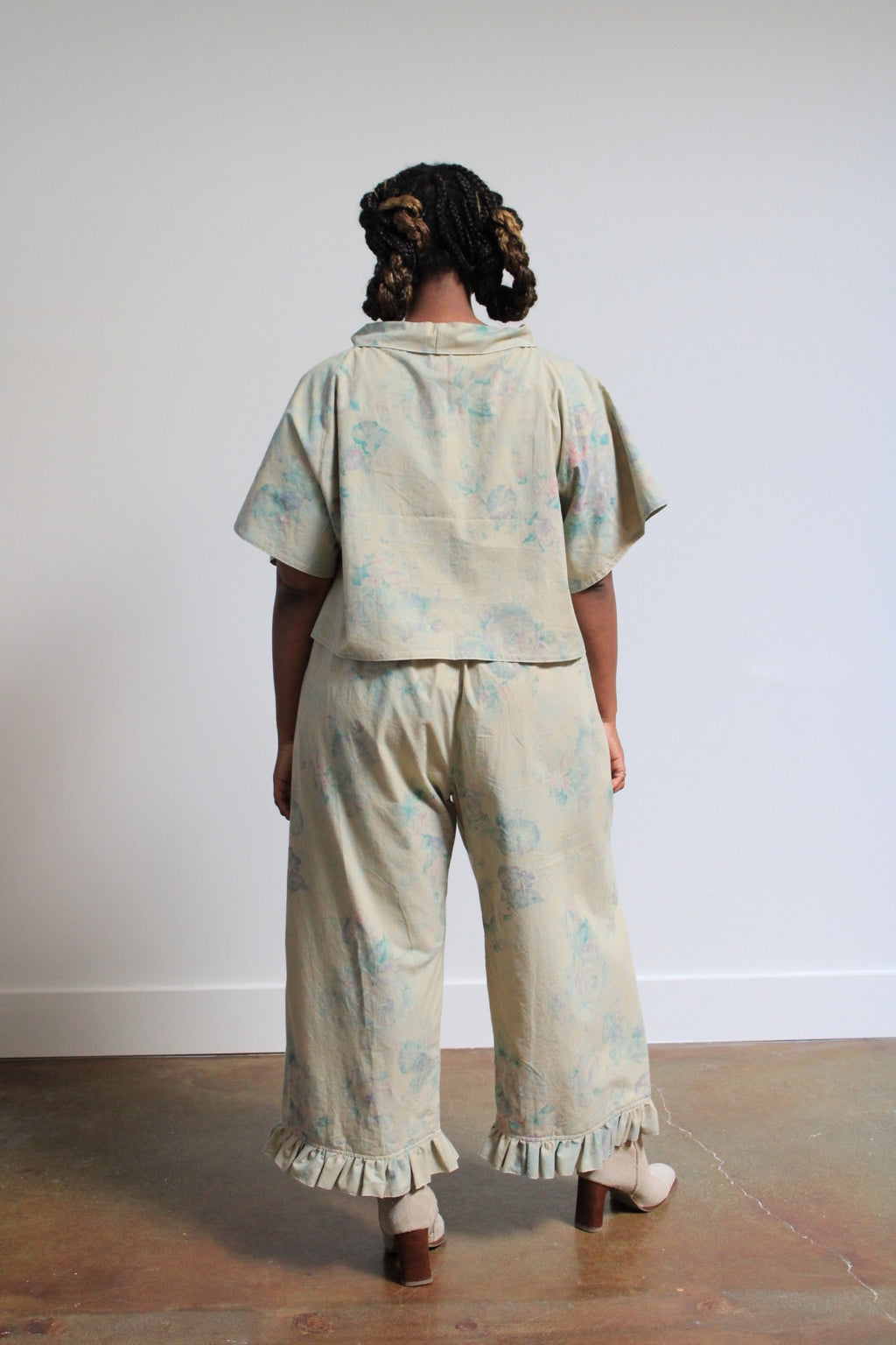 Archive Craft Ruffle Pant - Faded Floral