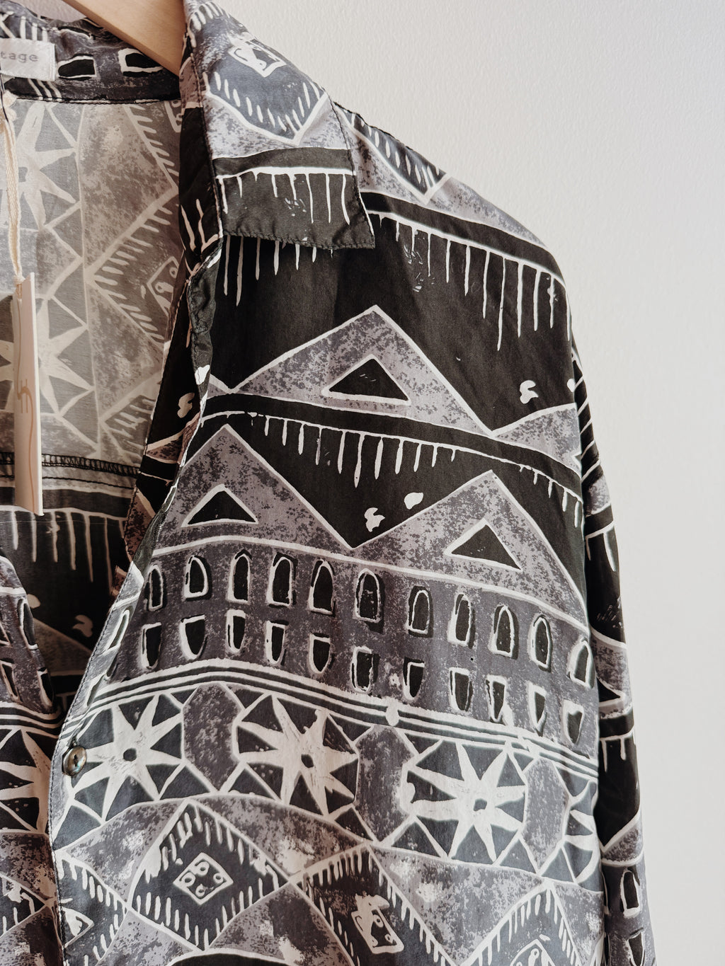 Abstract Silk Long Sleeve