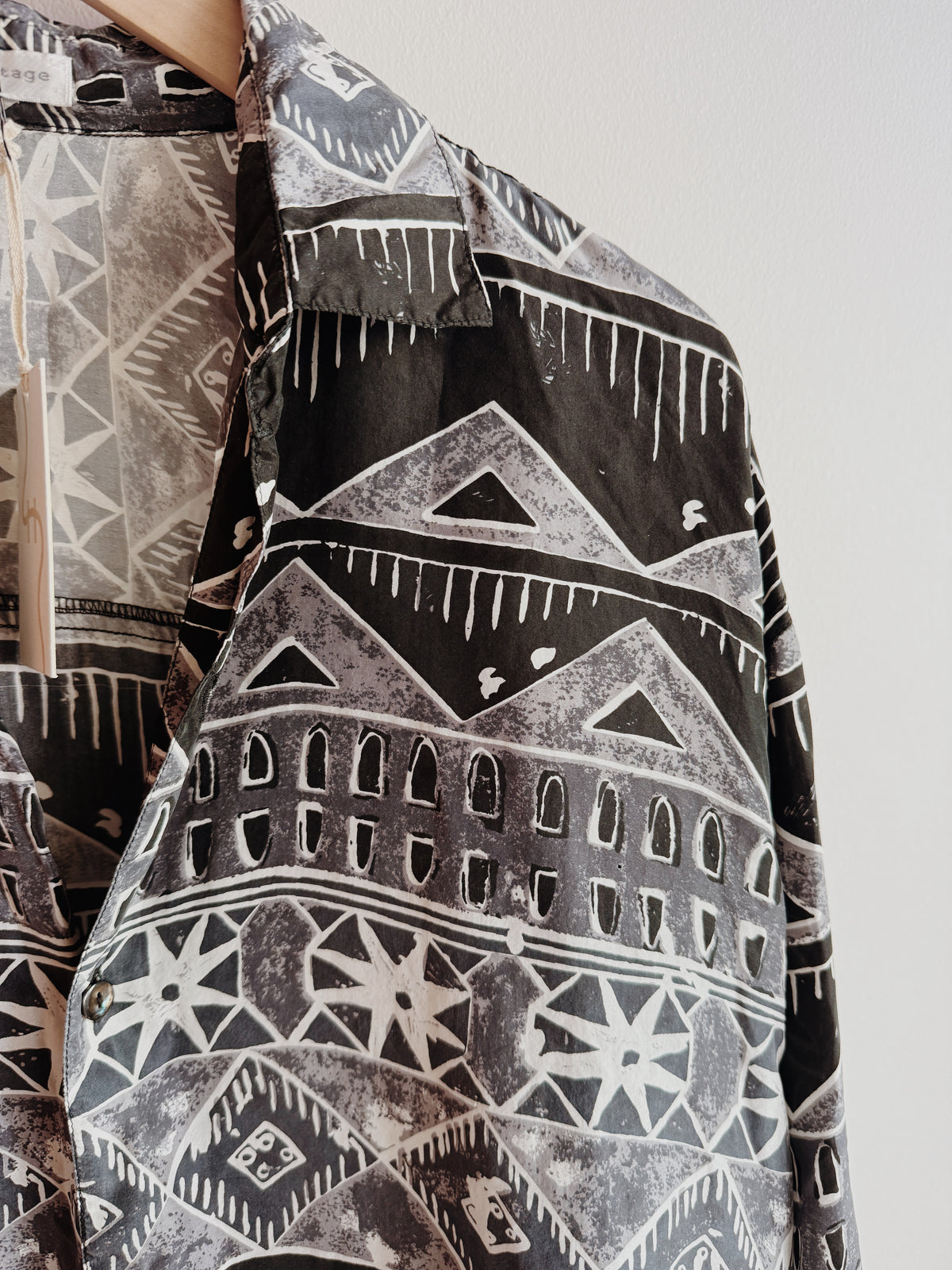 Abstract Silk Long Sleeve