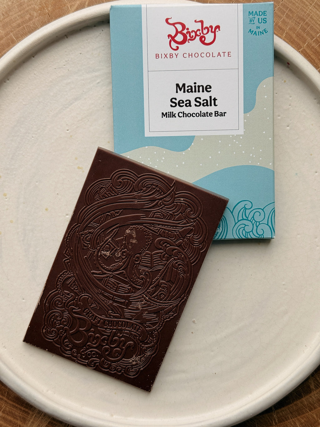 Organic Milk Chocolate Maine Sea Salt Bar