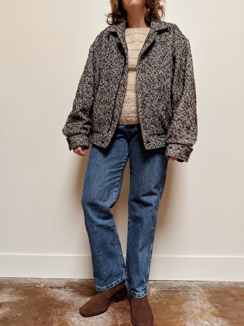 Dash Herringbone Bomber