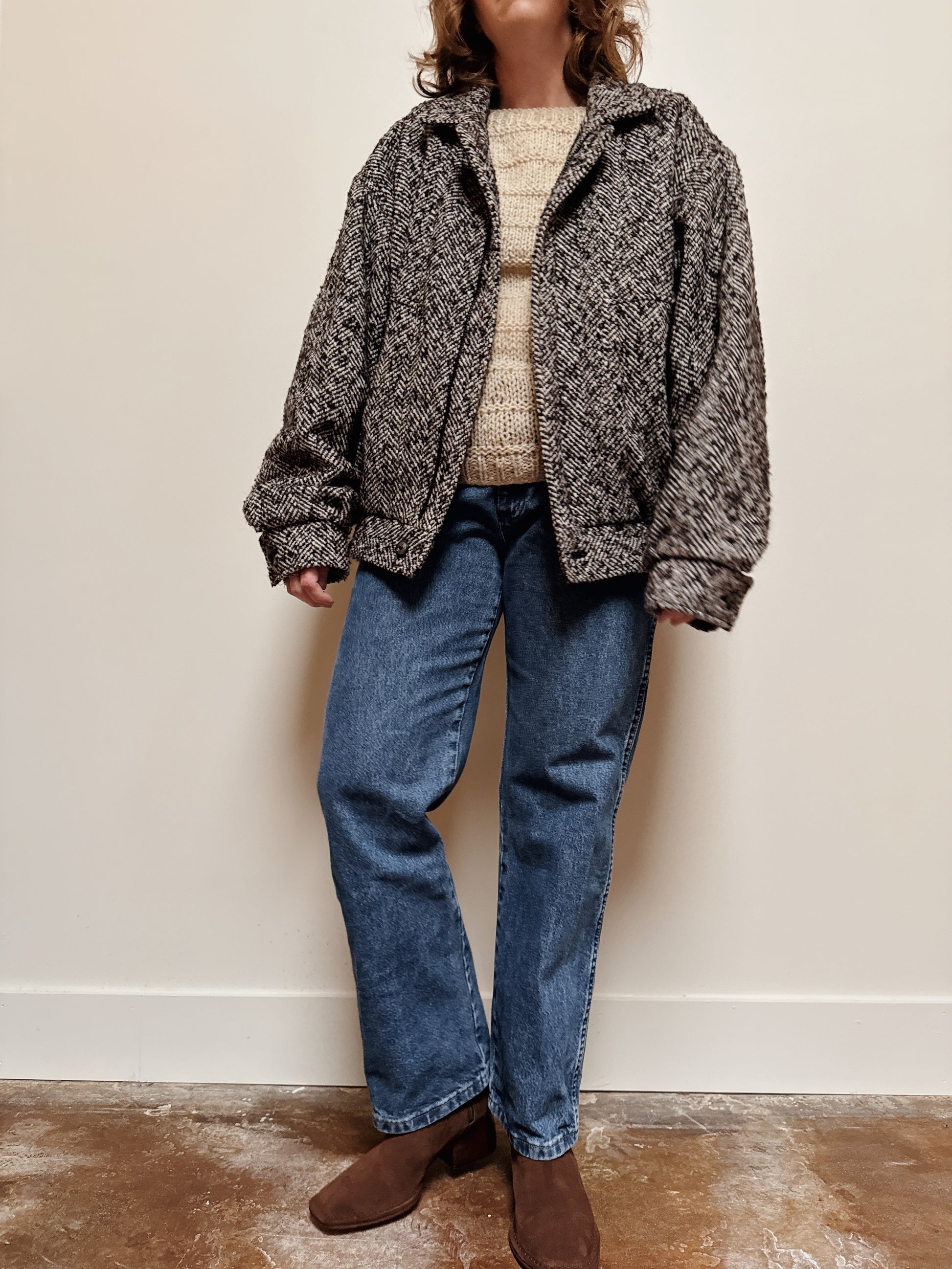 Dash Herringbone Bomber