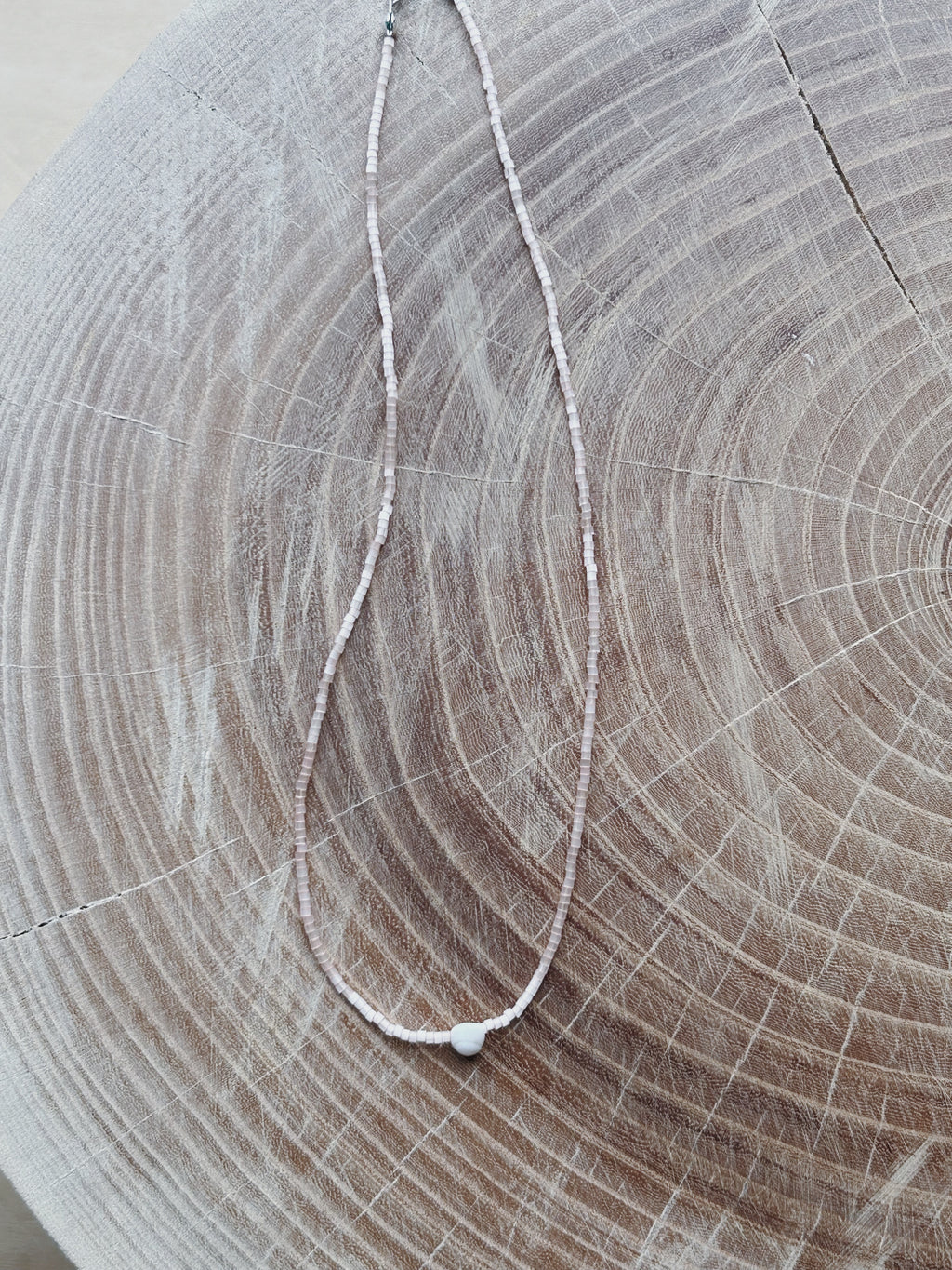 Pink Shell Bead Necklaces