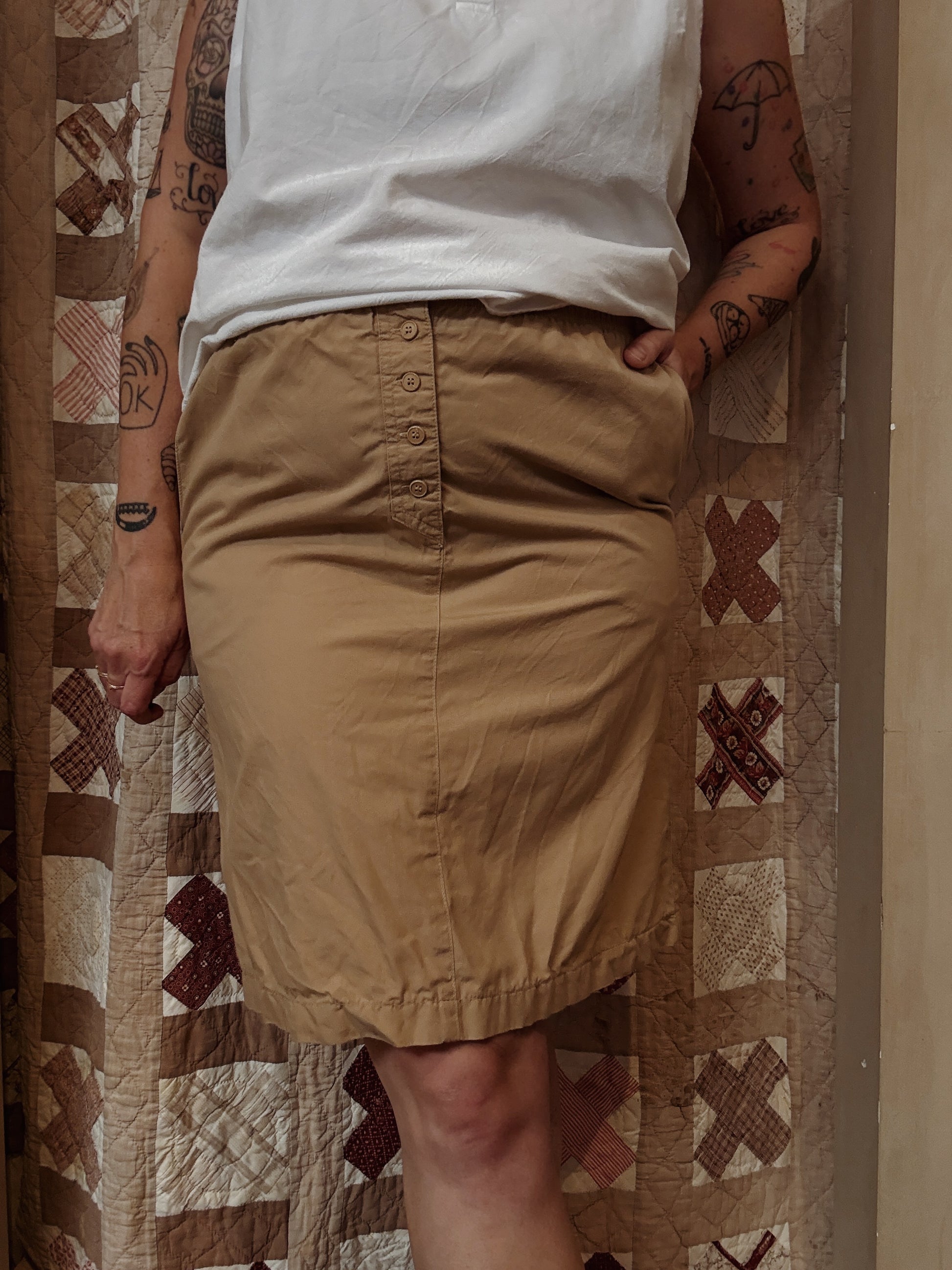 Lacoste Tan Boxer Skirt